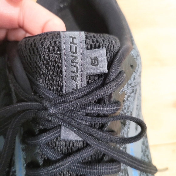 Brooks Launch 6 Running Shoes Black Blue Mesh Athletic 1102971D011 Size 10 - Picture 7 of 11